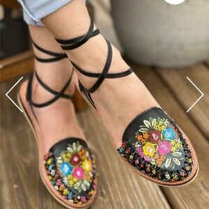 Solei Huaraches Sandals Lace Up Size 10